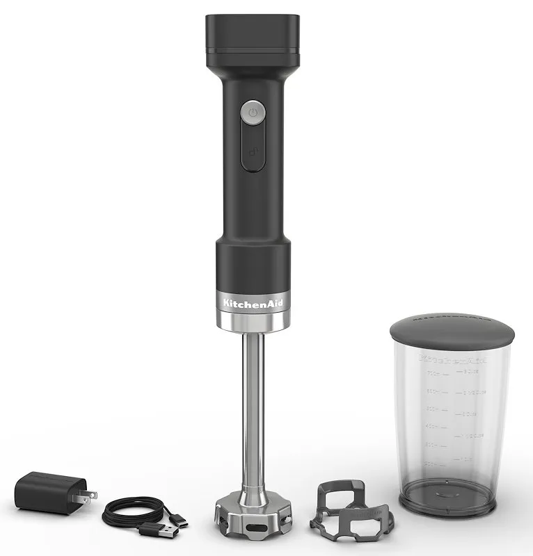 KitchenAid Frullatore a immersione Senza Fili 5KHBRV75BM Nero Matt - immagine 1