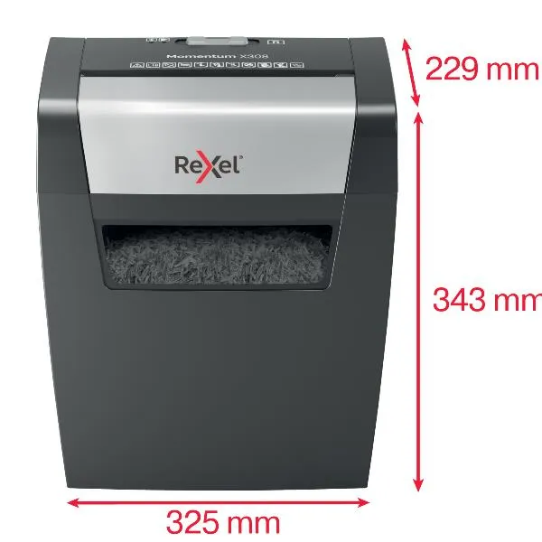 Rexel Momentum X308 Distruggidocumenti 2104570EU - immagine 1