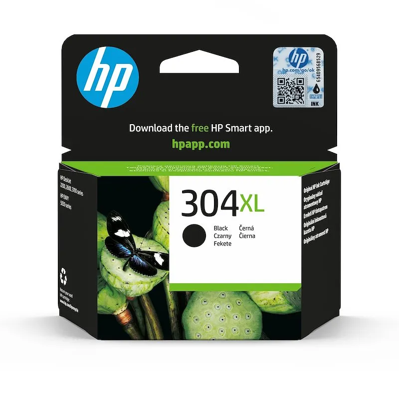 Hp Cartuccia d'Inchiostro 304XL Nero N9k08ae - immagine 1