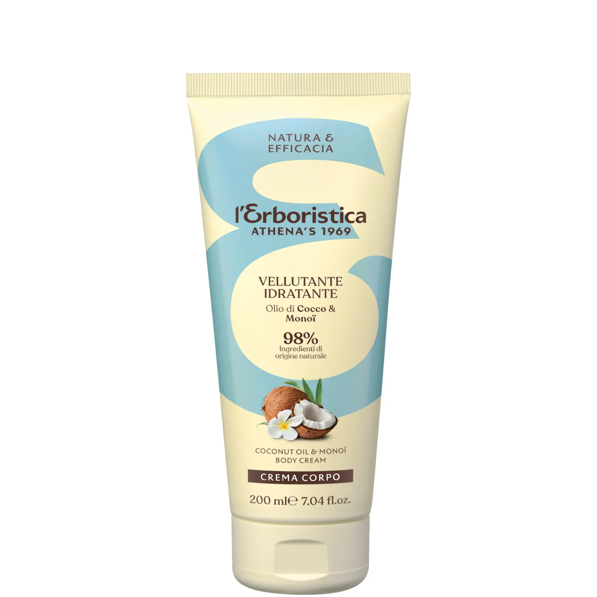 L’Erboristica Athena’s 1969 L'Erboristica Olio di Cocco e Monoï Crema Corpo - 200 ML - immagine 1