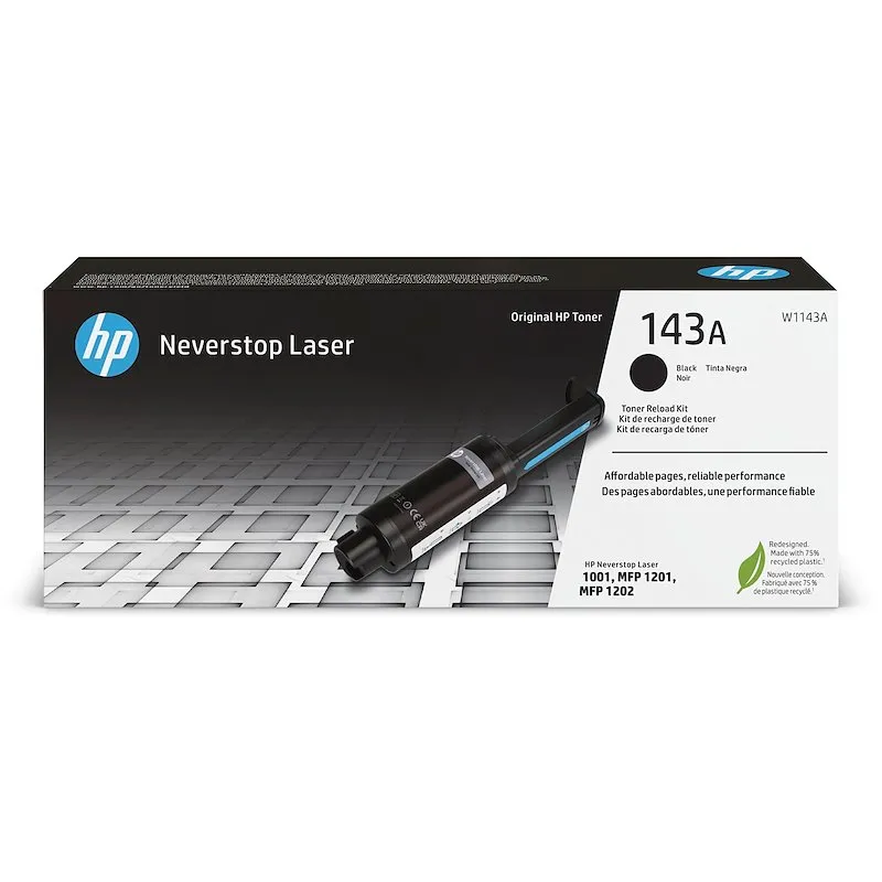 Hp - Kit ricarica toner nero originale Neverstop HP 143A - immagine 1