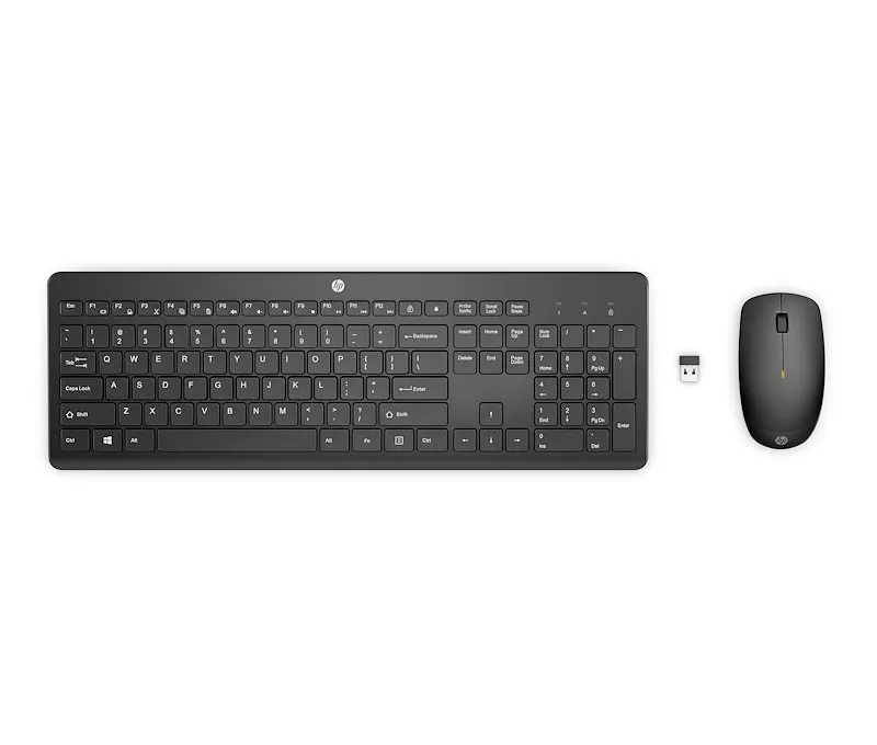 Hp COMBO TASTIERA E MOUSE Wireless HP 230 18h24aa Nero - immagine 1