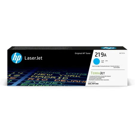 Hp Cartuccia Toner LaserJet 219A Ciano W2191A - immagine 1