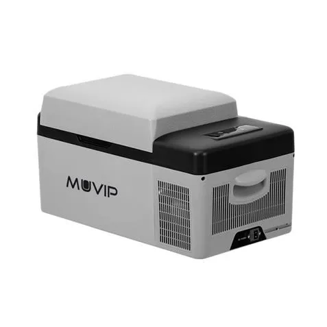 Muvip Frigo Portatile con Compressore 20L Bluetooth USB - Temperatura -20º/+20º - Connessione 12/24/220V - Consumo 45W - Protezione Batteria Veicolo - Compressore Silenzioso - Misure 598x32x32cm - Colore Grigio - immagine 1