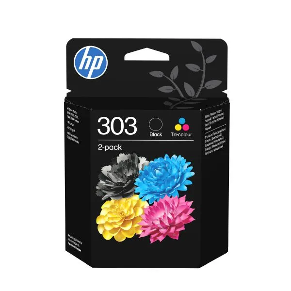 Hp 2 Cartucce Toner Nero/Tricromia Originali HP 303 COMBO PACK 3ym92ae#30a - immagine 1