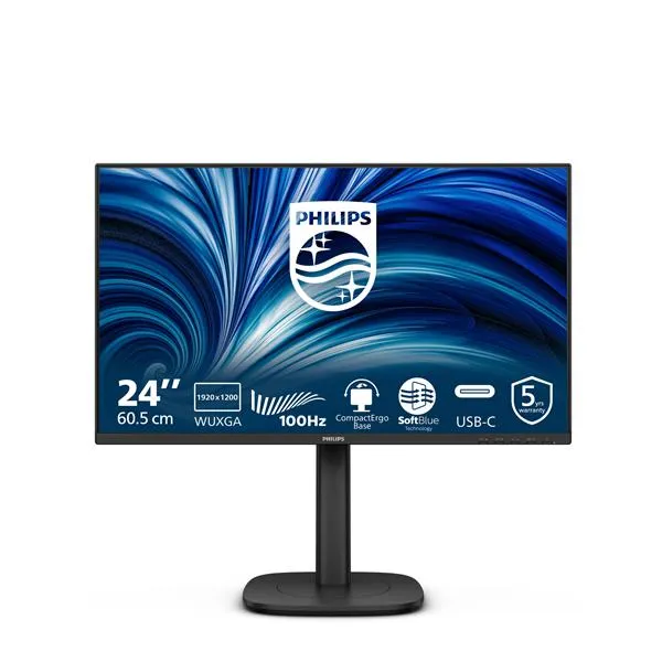 Philips Monitor 24 16:10 100Hz Reg Alt 24B2N3200D/00 - immagine 1