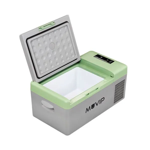 Frigo Portatile a Compressore Muvip 15 Litri 50W - Maniglie per il Trasporto - Compressore Silenzioso - Colore Grigio - immagine 1