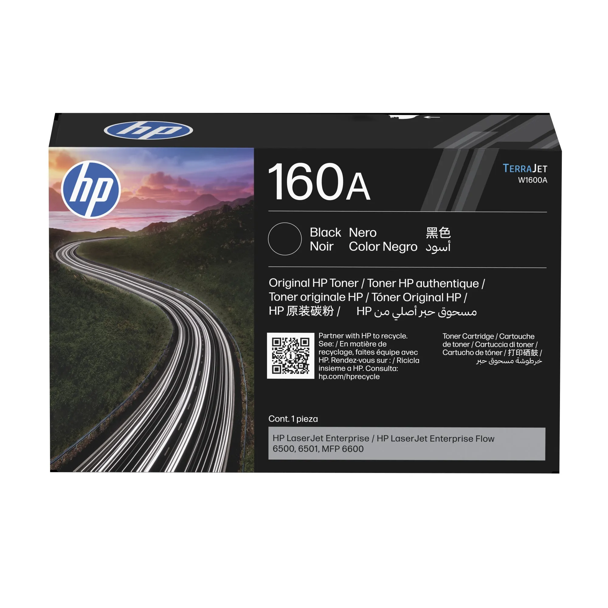 ORIGINALE HP toner nero W1600A 160A 10500 pagine Cartuccia toner nero originale HP LaserJet 160A - immagine 1