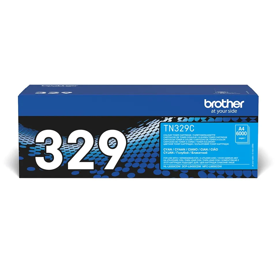 ORIGINALE Brother toner ciano TN-329C 329 6000 pagine - immagine 1