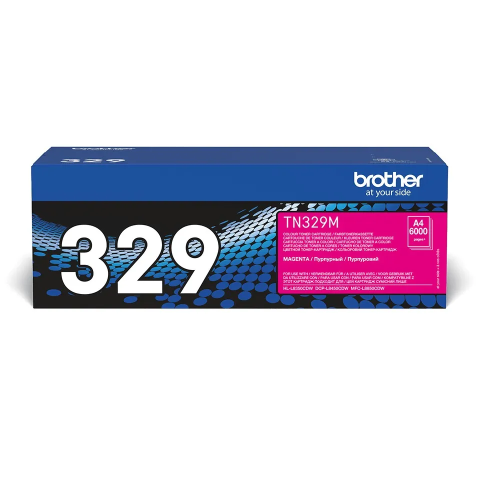 ORIGINALE Brother toner magenta TN-329M 329 6000 pagine - immagine 1