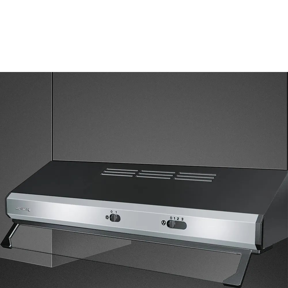 Smeg Cappa Filtrante Ksec61xe3 Inox Nero - immagine 1