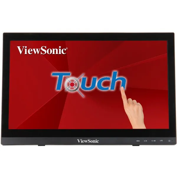 Monitor touch LCD HD ViewSonic da 16 - Fino a 10 punti touch - Tempo di risposta 12 ms - Altoparlanti da 2 W - Angolo di visione 90° - HDMI VGA - VESA 75x75 mm - immagine 1