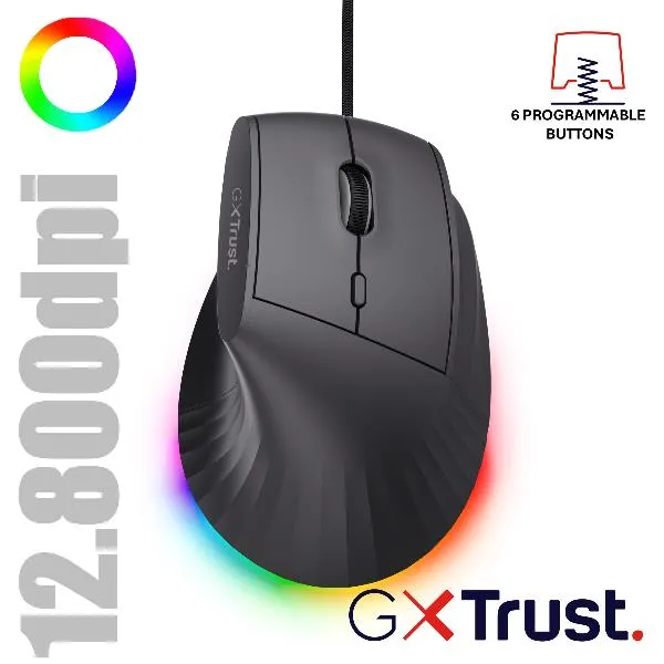 Trust GXT145 Rexxa Ergonomic Gaming Mouse 26024 - immagine 1