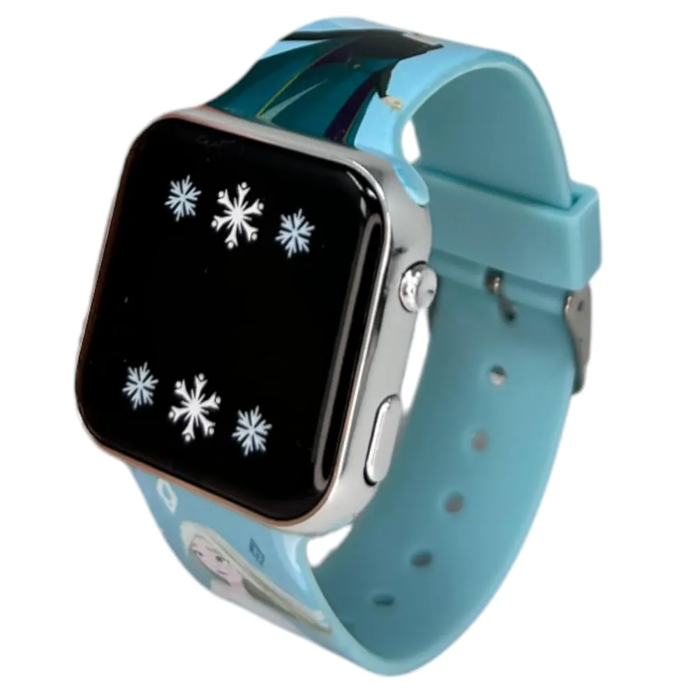 Orologio da polso digitale Frozen 2 Disney per bambine con schermo quadrante a led e cinturino in silicone - immagine 3