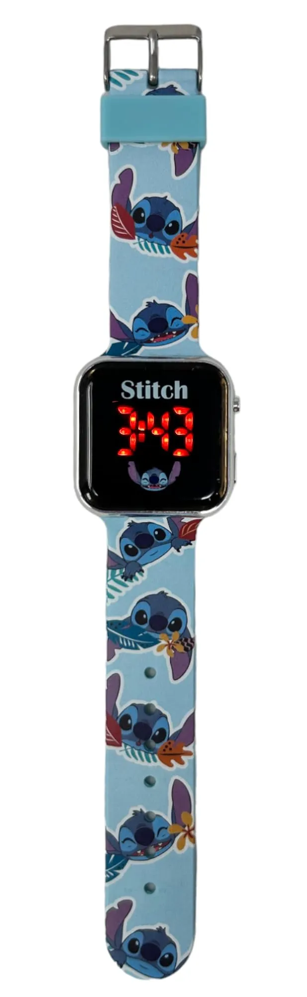 Orologio Stitch Bambino Digitale LED, Cinturino Silicone Regolabile 22 cm - immagine 2