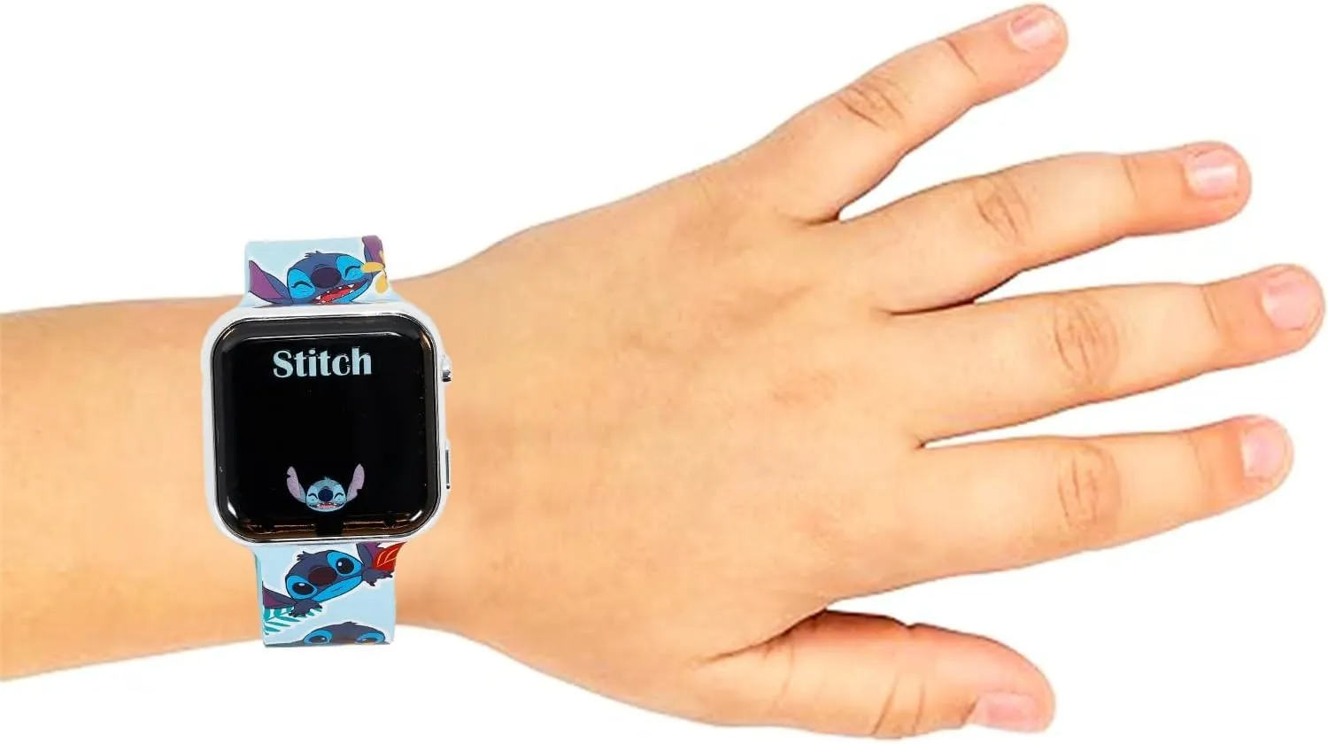Orologio Stitch Bambino Digitale LED, Cinturino Silicone Regolabile 22 cm - immagine 3