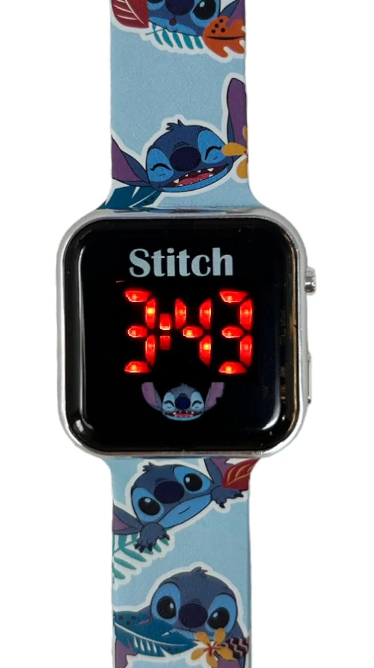 Orologio Stitch Bambino Digitale LED, Cinturino Silicone Regolabile 22 cm - immagine 4