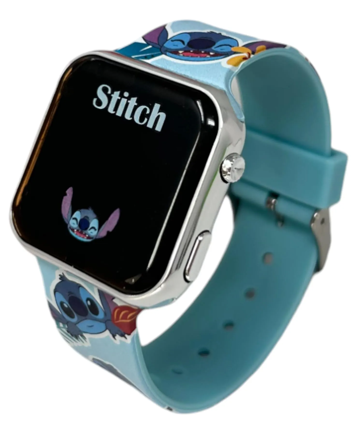 Orologio Stitch Bambino Digitale LED, Cinturino Silicone Regolabile 22 cm - immagine 5
