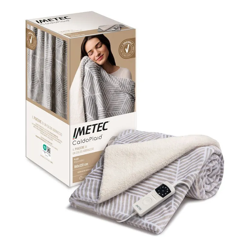 Imetec CaldoPlaid Adapto Plus Velvet&Sherpa 160x120 cm 26208 - immagine 1