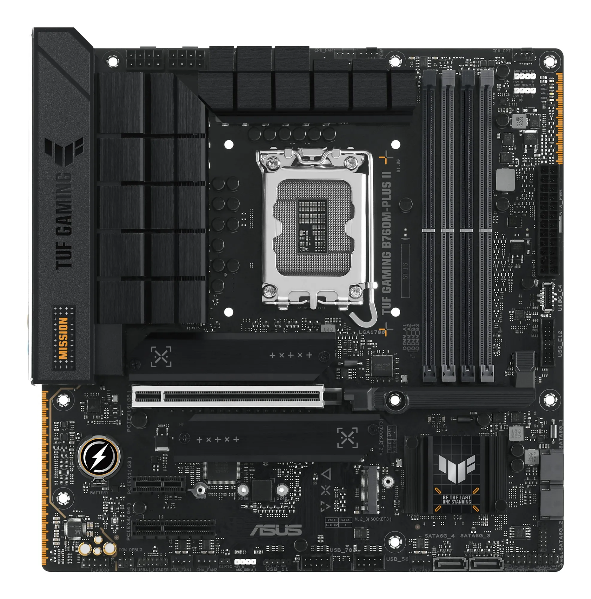 Mb Asus Tuf Gaming B760M-Plus Ii 1700 4D5 4S3 3M.2 3Pcie U3.2 Dp/Hd - immagine 1