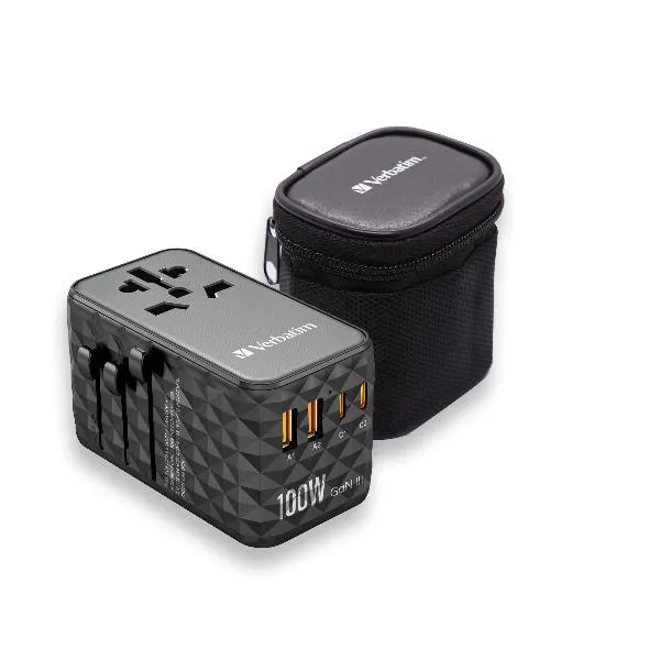 Verbatim Universal Travel Adap.gan Iii 100W 32121 - immagine 1