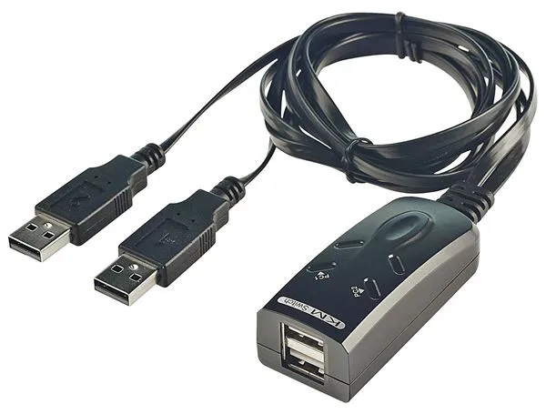 Lindy Switch Km Tastiera Mouse USB Per 2 Computer 32165 - immagine 1