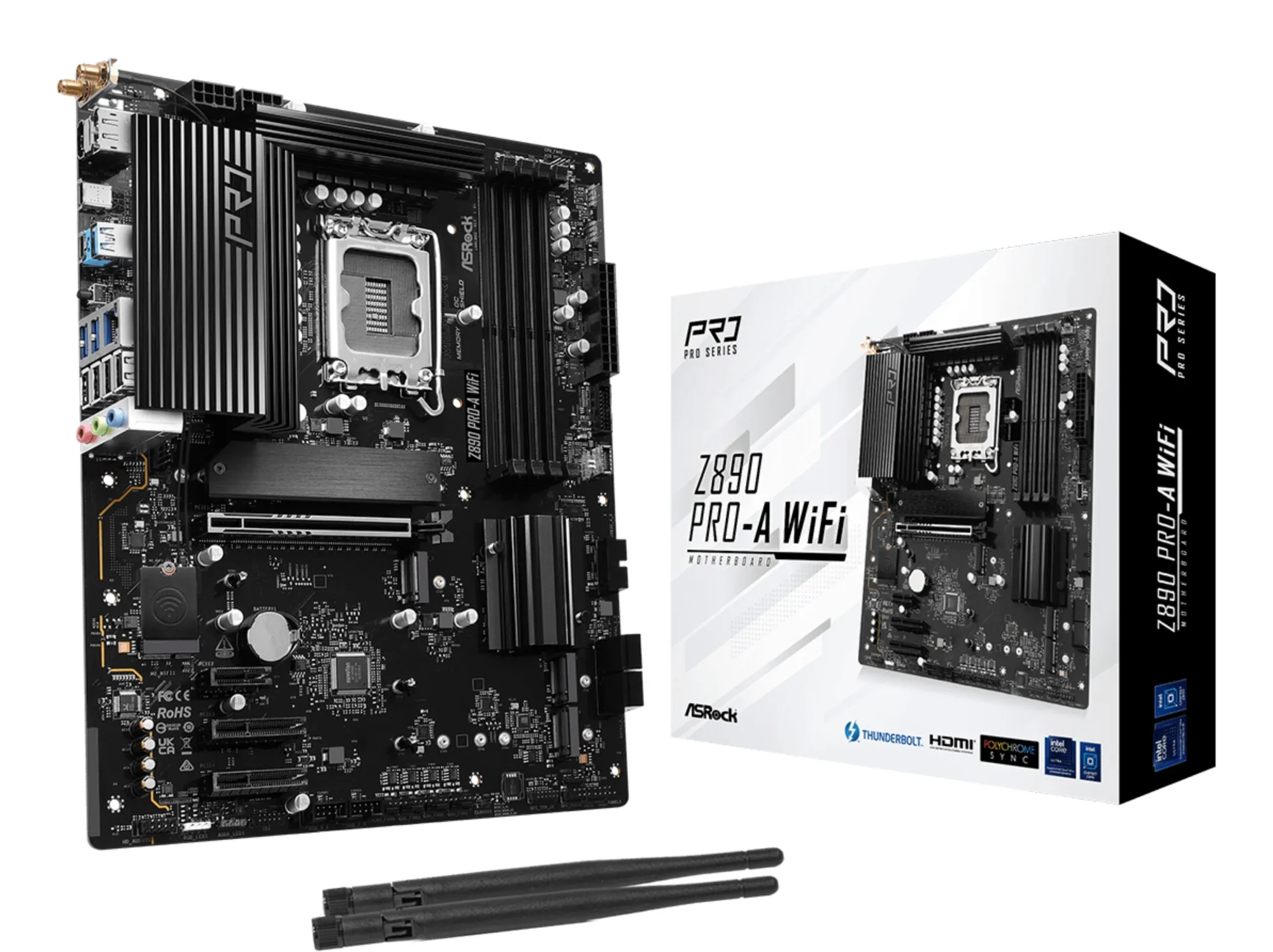 Asrock Z890 Pro-A WiFi Intel Z890 LGA 1851 (Socket V1) ATX - immagine 1