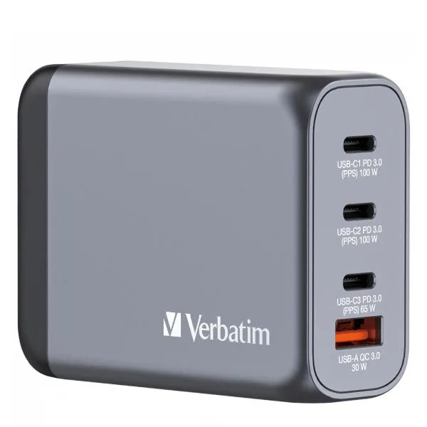 Verbatim Gan Charger 4 Port 100W 32202 - immagine 1