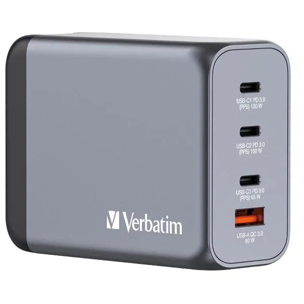 Verbatim Gan Charger 4 Port 200W 32204 - immagine 1