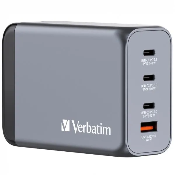 Verbatim Gan Charger 4 Port 240W 32205 - immagine 1