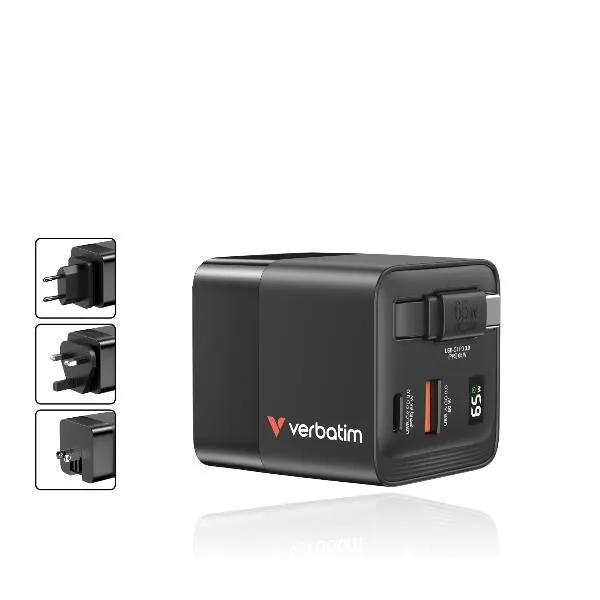 Verbatim Gan Charger 2 Port 65W Mini 32217 - immagine 1