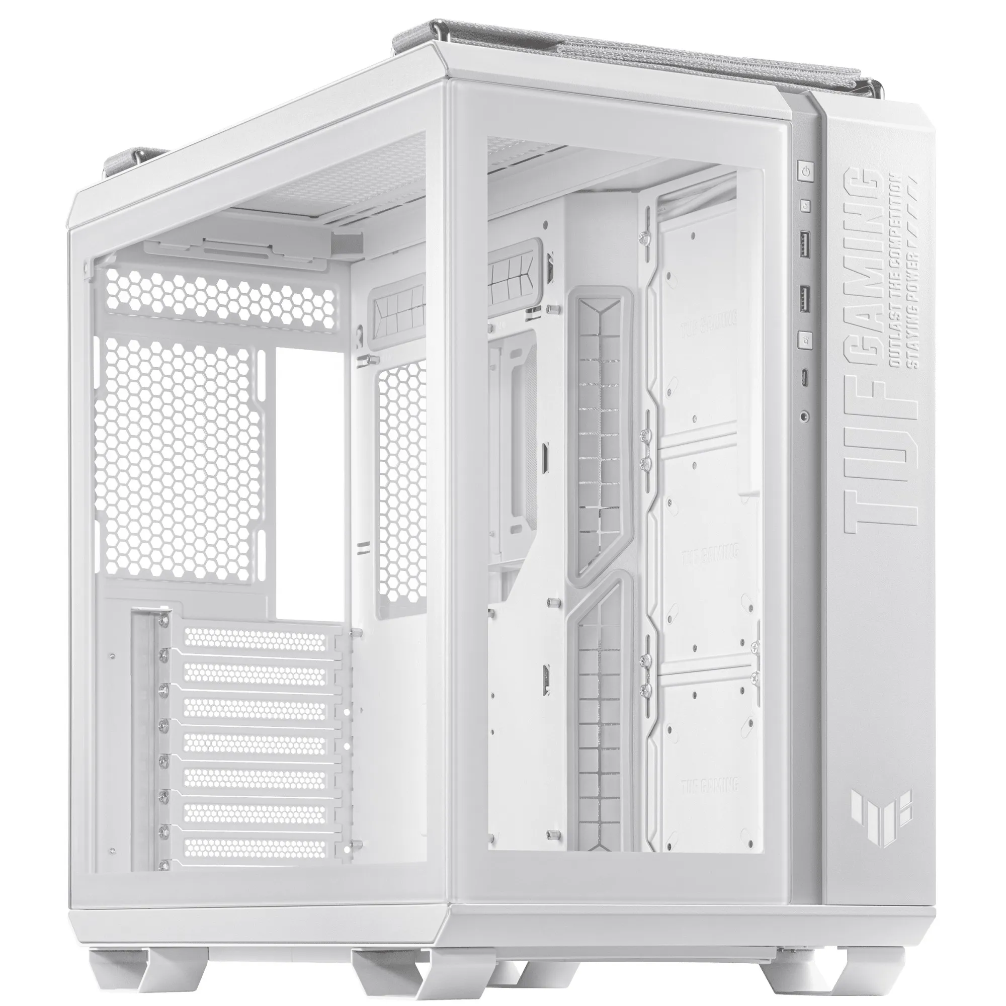 Asus Case Gaming Tuf Tempered Glass White Edition - immagine 1