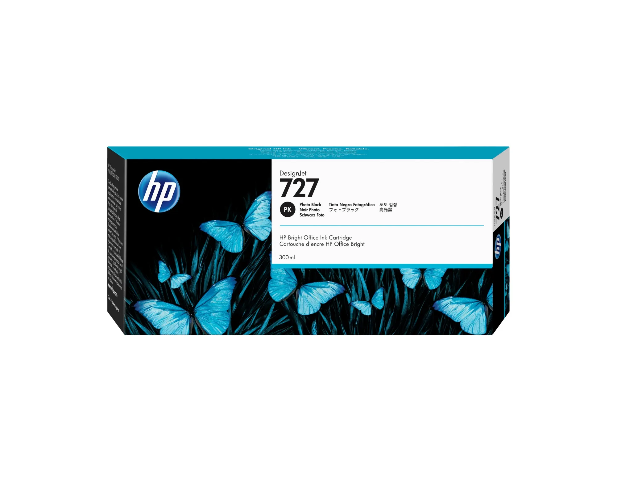ORIGINALE HP Cartuccia d'inchiostro nero F9J79A 727 Photo 300ml - immagine 1