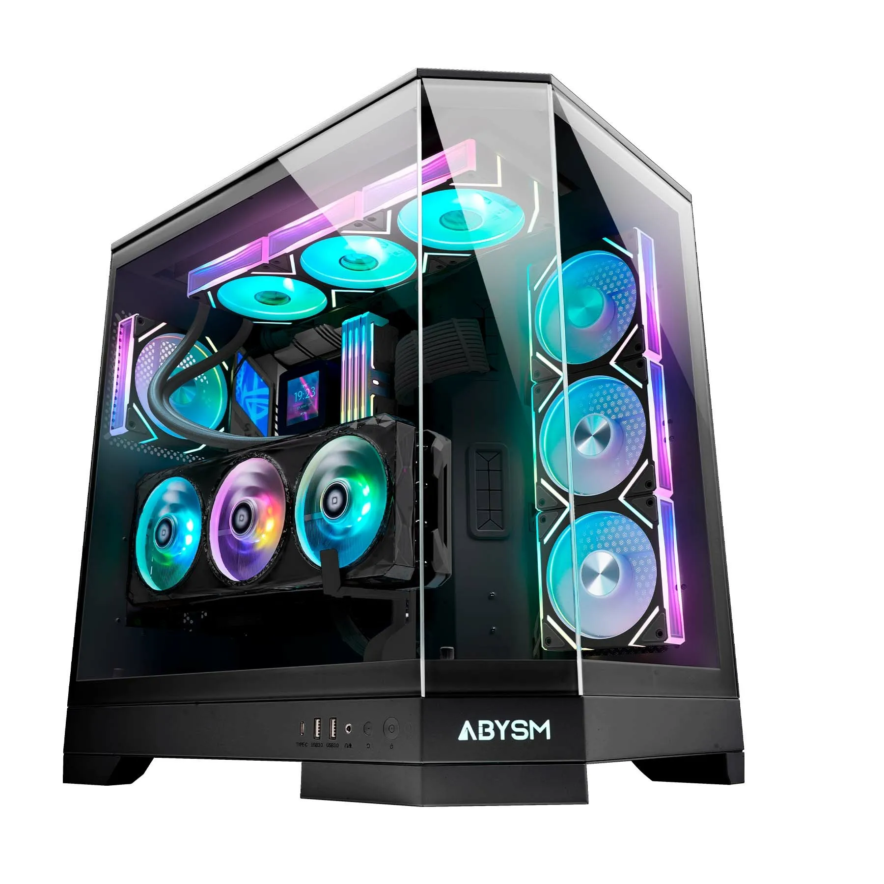 ABYSM Danube Sava H600 Desktop Nero - immagine 1