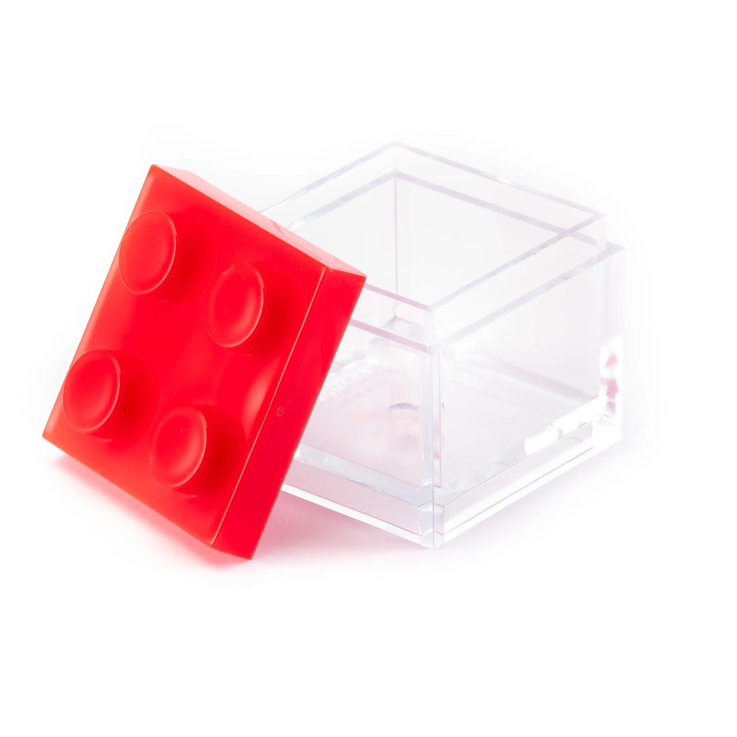 Manzoni Home - Contenitori Mattoncino - Set da 24 Pezzi colore Rosso - Ideali come Bomboniere per Matrimoni, Feste di Laurea e Decorazioni Creative - Made in Italy - immagine 2