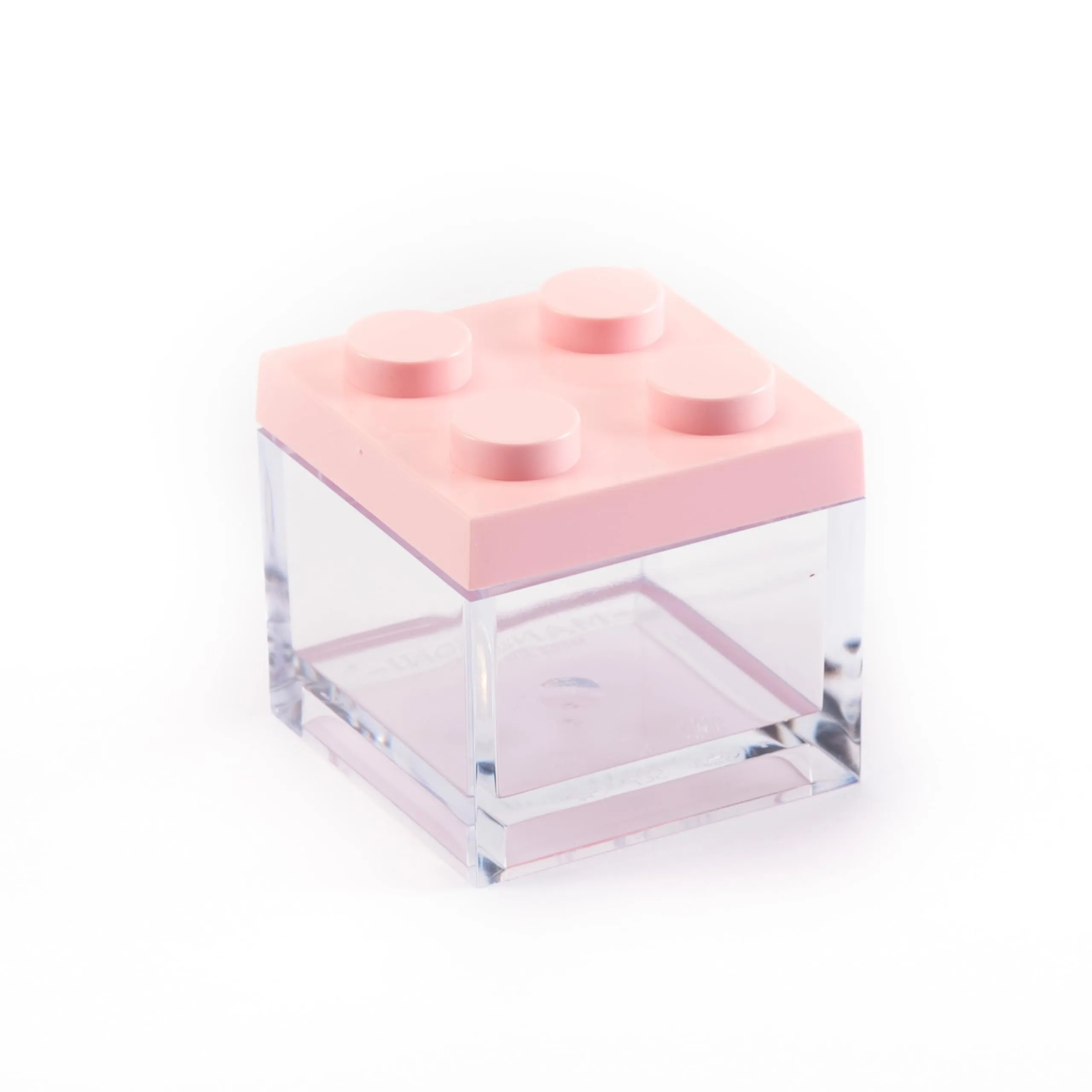 Manzoni Home - Contenitori Mattoncino - Set da 24 Pezzi colore Rosa - Ideali come Bomboniere per Battesimo e Decorazioni Creative - Made in Italy - immagine 1
