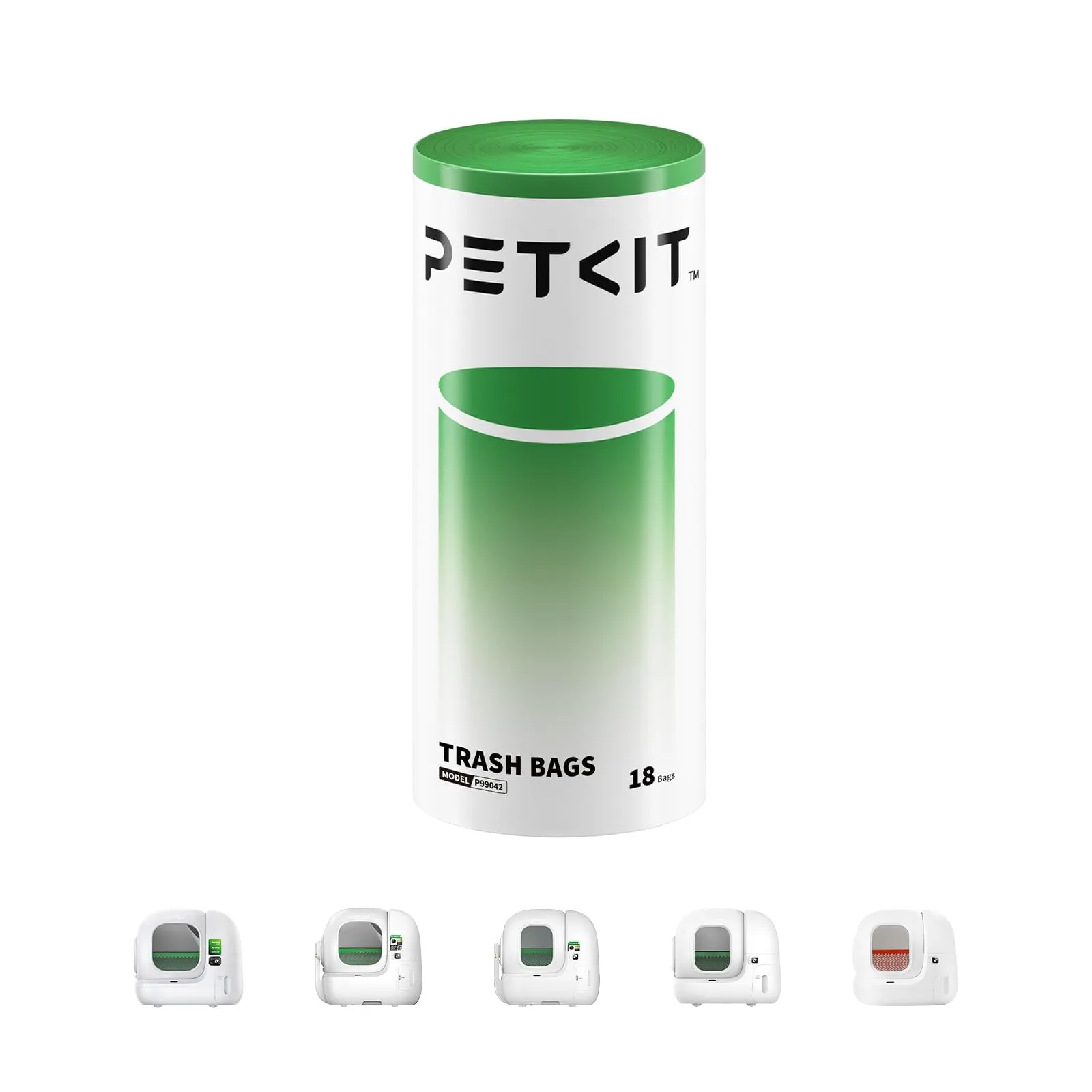 PETKIT Sacchetti per Escrementi per Gatti, per Pura MAX 2 e PUROBOT MAX PRO 2, 1 Rotolo*18 (18 Pezzi) - immagine 1