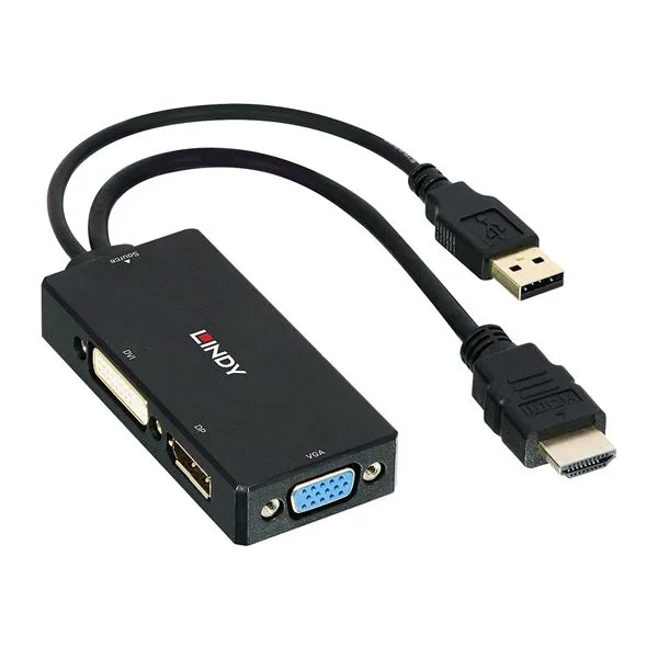 Lindy Converter Hdmi A Displayport Dvi Vga 38182 - immagine 1