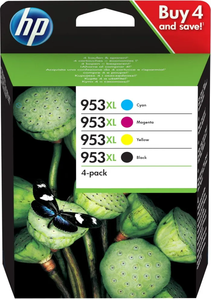 ORIGINALE HP Multipack nero / ciano / magenta / giallo 3HZ52AE MCVP 01 953 XL - immagine 1