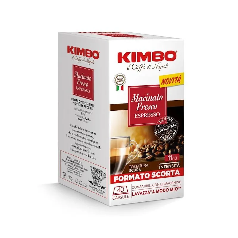 Kimbo Capsule Caffè 40 Pz Macinato Fresco Espresso 014238 - immagine 1