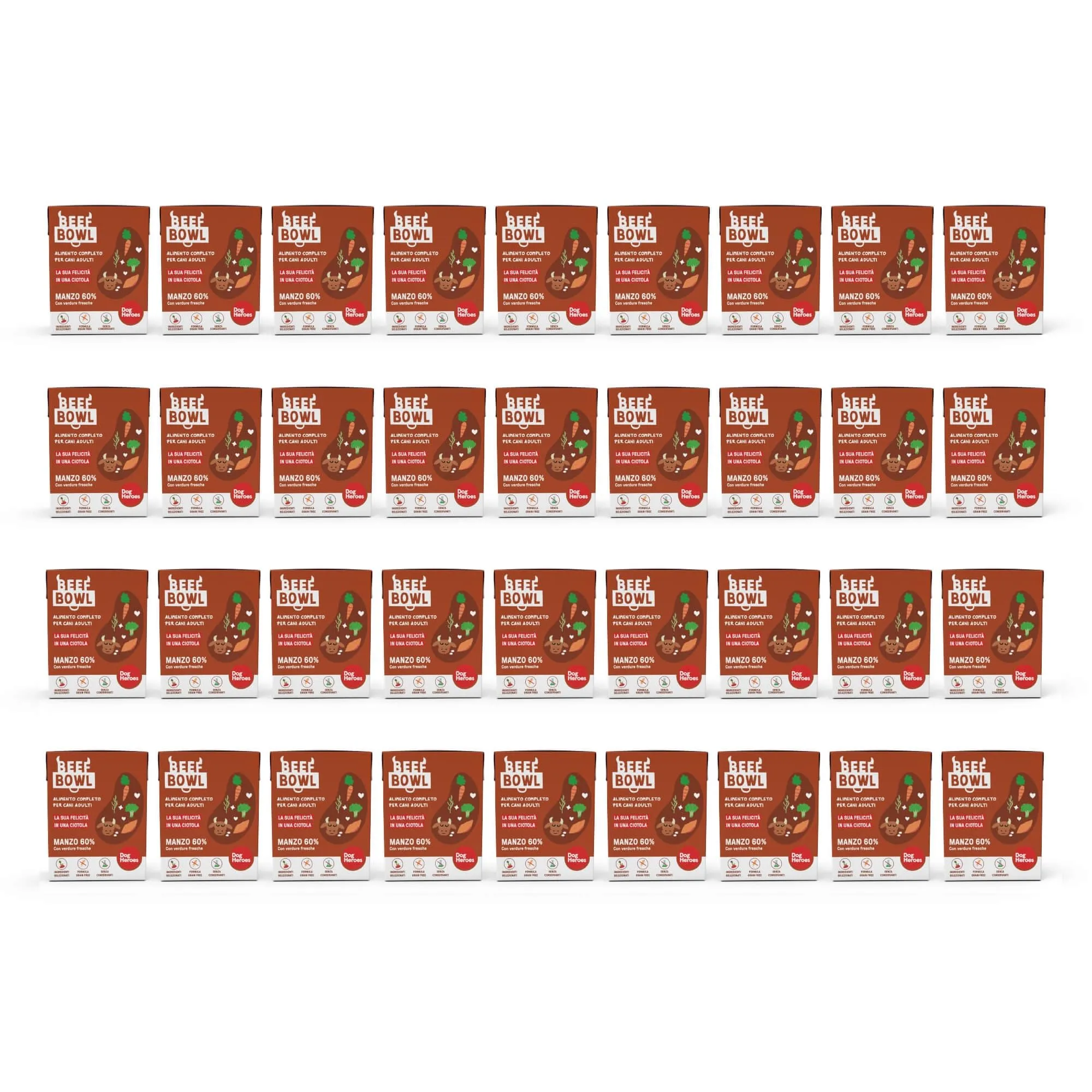 Dog Heroes Cibo Umido per Cani Manzo (60%) 36x390g - immagine 1