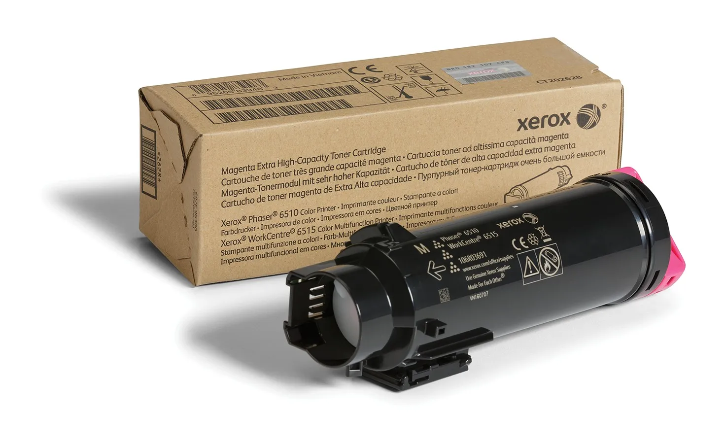 ORIGINALE Xerox toner magenta 106R03691 WorkCentre 6515 4300 pagine - immagine 1