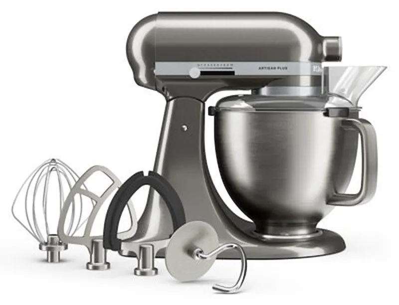 KitchenAid Impastatrice Planetaria 4,7L Artisan Plus 5ksm50pkvems Argento Medaglia - immagine 1