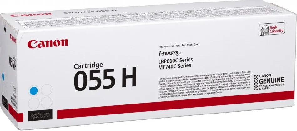 Canon 055H cartuccia toner 1 pz Originale Ciano - immagine 1
