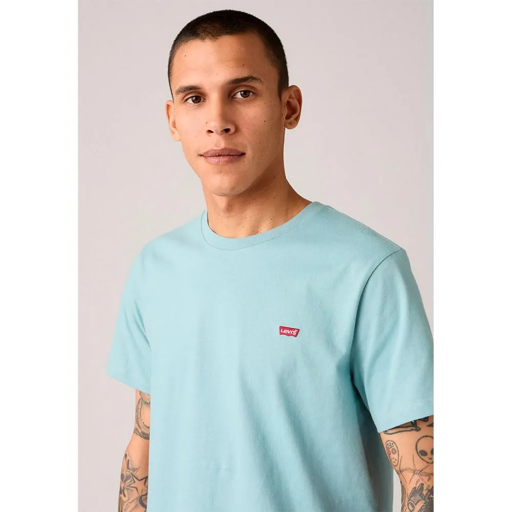 Levi's Maglietta da Uomo SS Original Housemark Logo Core Chesthit, Pietra Blu, S - immagine 3