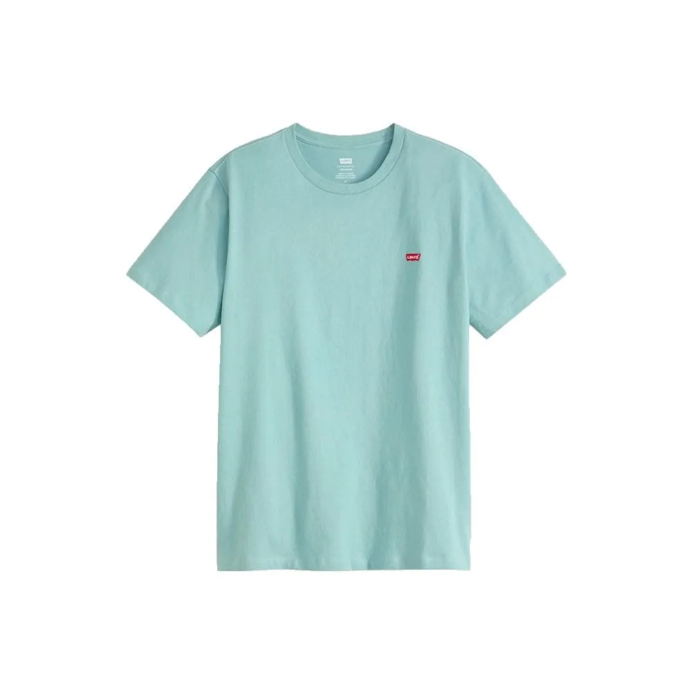 Levi's Maglietta da Uomo SS Original Housemark Logo Core Chesthit, Pietra Blu, S - immagine 4