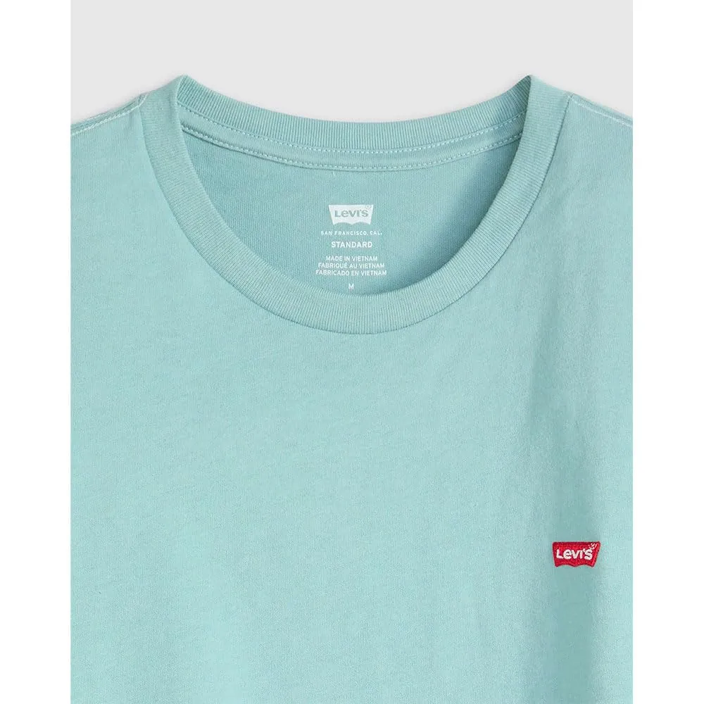 Levi's Maglietta da Uomo SS Original Housemark Logo Core Chesthit, Pietra Blu, S - immagine 6