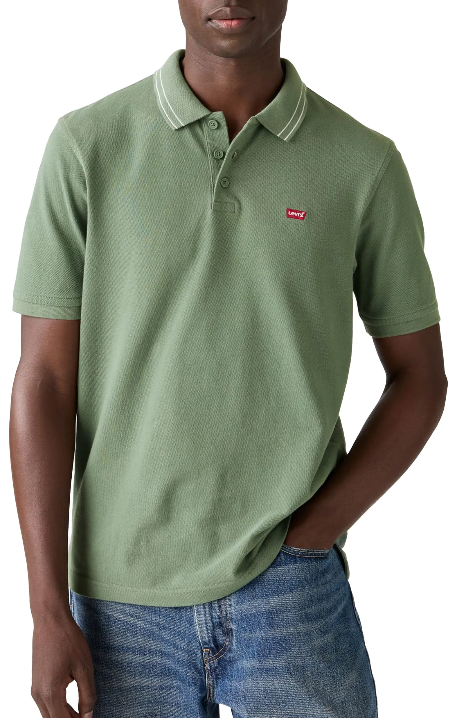 Levi's Levis HM Polo da Uomo, Vine Tipping Stripe, S - immagine 5
