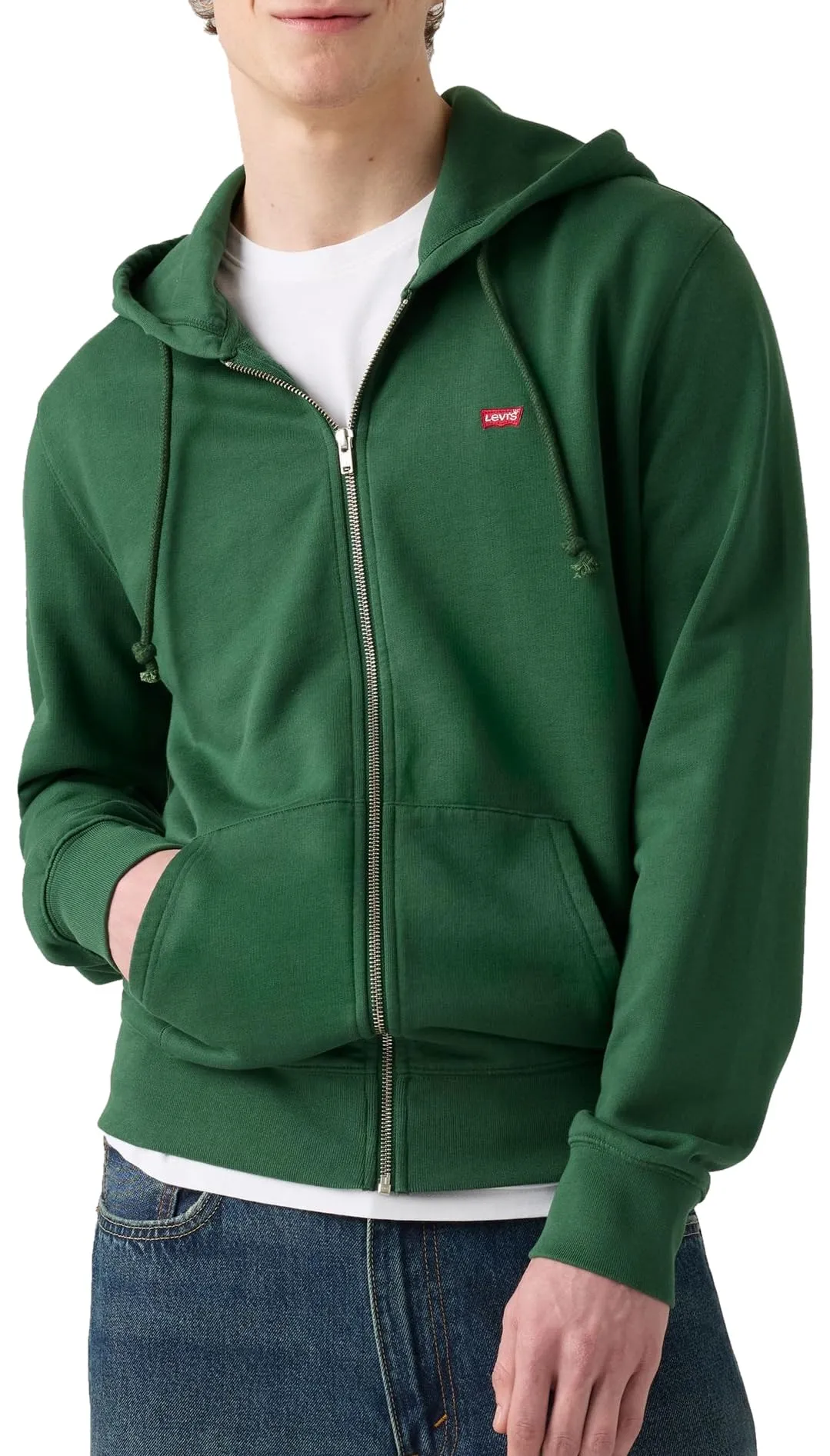 Levi's The Original HM Zip Up Dark Green, Verde Scuro, S - immagine 7