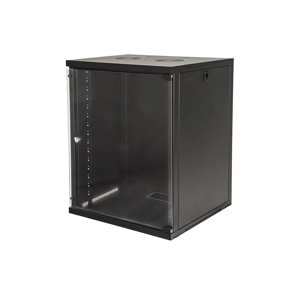 ARMADIO RACK 19 15 UNITA DA MURO (A)750X (L)540 X PROFONDITA 600 MM. COLORE NERO - immagine 1